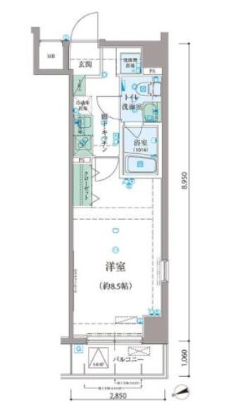 東京都新宿区早稲田鶴巻町 江戸川橋駅 1K マンション 賃貸物件詳細