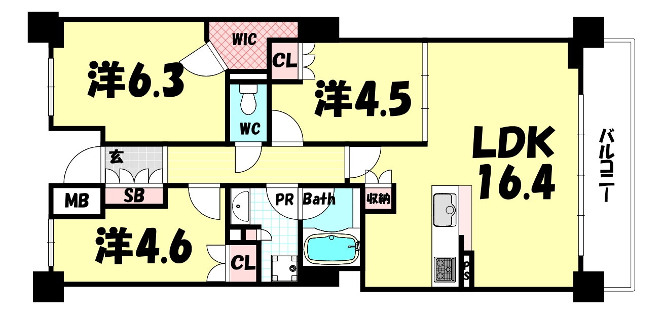 兵庫県神戸市中央区元町通６ 神戸駅 3LDK マンション 賃貸物件詳細