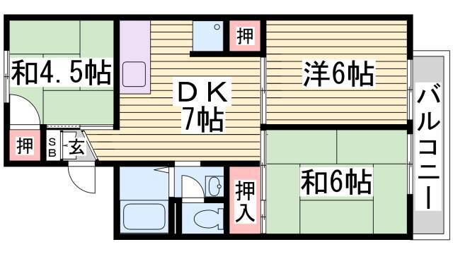 兵庫県神戸市北区有野町唐櫃 大池駅 3DK アパート 賃貸物件詳細
