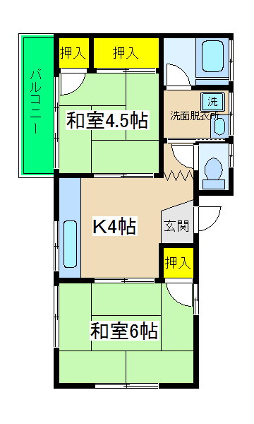 鈴木アパート 2階 2K 賃貸物件詳細