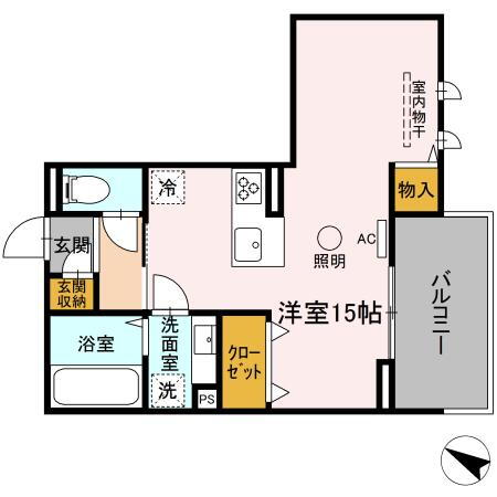 熊本県熊本市東区長嶺西２ ワンルーム アパート 賃貸物件詳細
