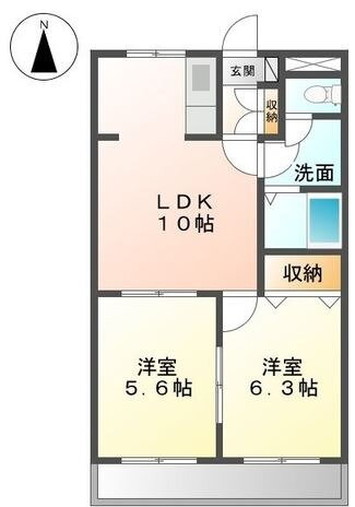 岡山県倉敷市西富井 福井駅 2LDK マンション 賃貸物件詳細