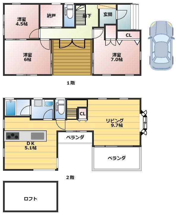 千葉県習志野市香澄６ 新習志野駅 3SLDK 一戸建て 賃貸物件詳細