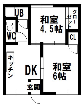 福島県会津若松市大戸町芦牧字下タ平１１２６－３　美好コーポ 1階 2DK 賃貸物件詳細