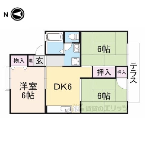 奈良県大和高田市大字築山 築山駅 3DK アパート 賃貸物件詳細