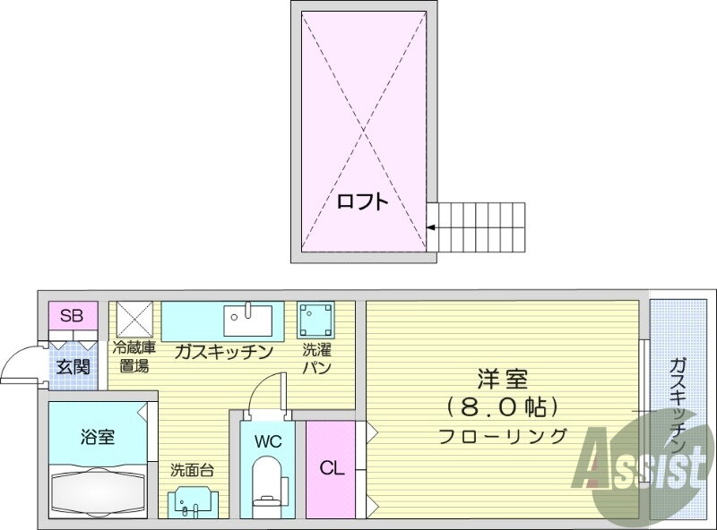 宮城県仙台市宮城野区高砂１ 陸前高砂駅 1K アパート 賃貸物件詳細