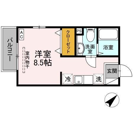 東京都日野市程久保８ 多摩動物公園駅 ワンルーム アパート 賃貸物件詳細