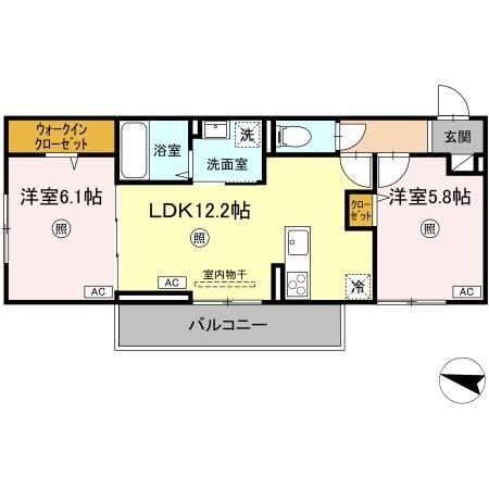 長崎県大村市富の原２ 大村駅 2LDK アパート 賃貸物件詳細