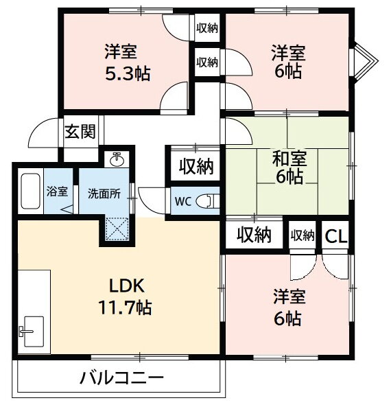 愛知県岡崎市戸崎町字牛転 岡崎駅 4LDK アパート 賃貸物件詳細