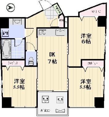 東京都荒川区町屋３ 町屋駅 3DK マンション 賃貸物件詳細