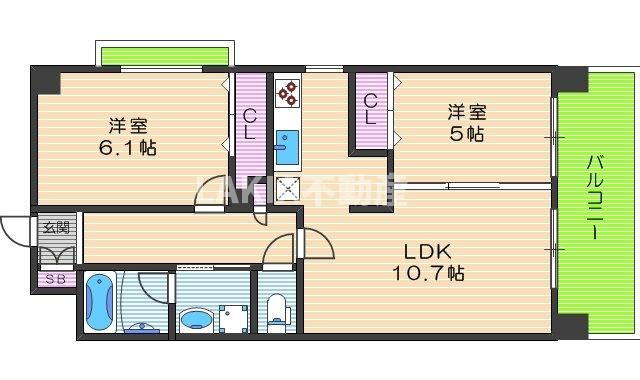 大阪府大阪市阿倍野区松崎町２ 阿倍野駅 2LDK マンション 賃貸物件詳細