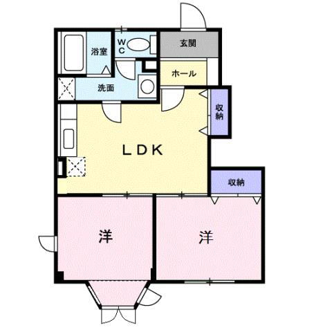 福岡県飯塚市小正 新飯塚駅 2LDK アパート 賃貸物件詳細