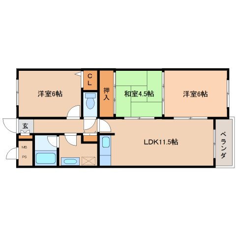 奈良県奈良市鶴舞西町 学園前駅 3LDK マンション 賃貸物件詳細