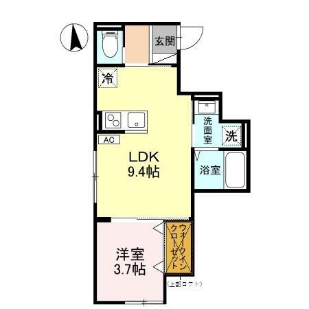 石川県金沢市横川４ 押野駅 1LDK アパート 賃貸物件詳細