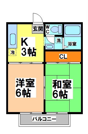 パトラハウス小金井 2階 2K 賃貸物件詳細