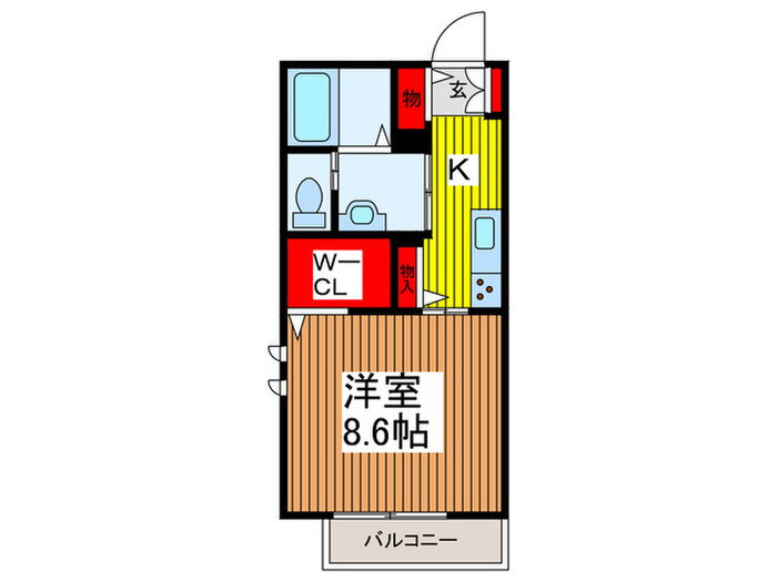 埼玉県蕨市塚越３ 蕨駅 1K マンション 賃貸物件詳細
