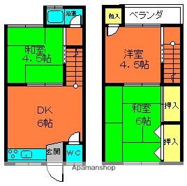 サンハイツ大中 3DK 賃貸物件詳細