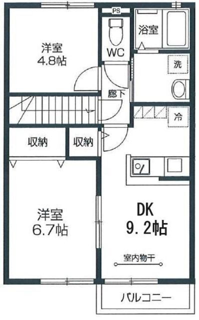 埼玉県所沢市東新井町 所沢駅 2LDK アパート 賃貸物件詳細