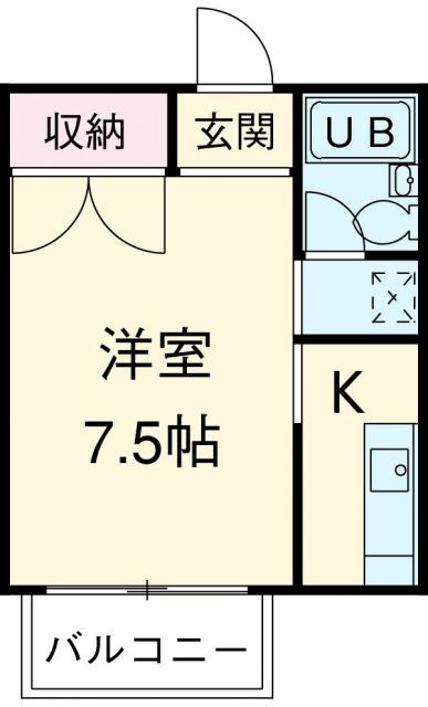 東京都福生市牛浜 牛浜駅 1K アパート 賃貸物件詳細