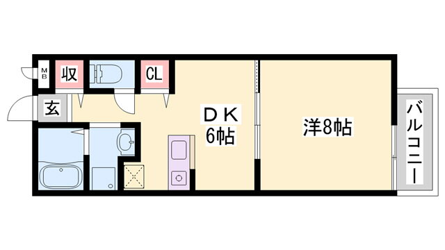 兵庫県神戸市西区玉津町出合 明石駅 1DK アパート 賃貸物件詳細