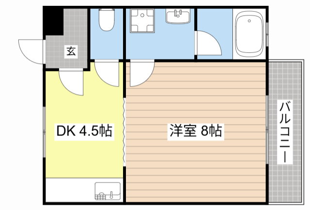 ＴＳハイツ 1階 1DK 賃貸物件詳細