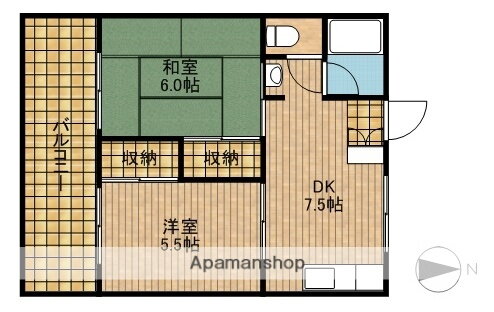 シティ２１ 2階 2DK 賃貸物件詳細