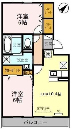 埼玉県川越市熊野町 上福岡駅 2LDK アパート 賃貸物件詳細