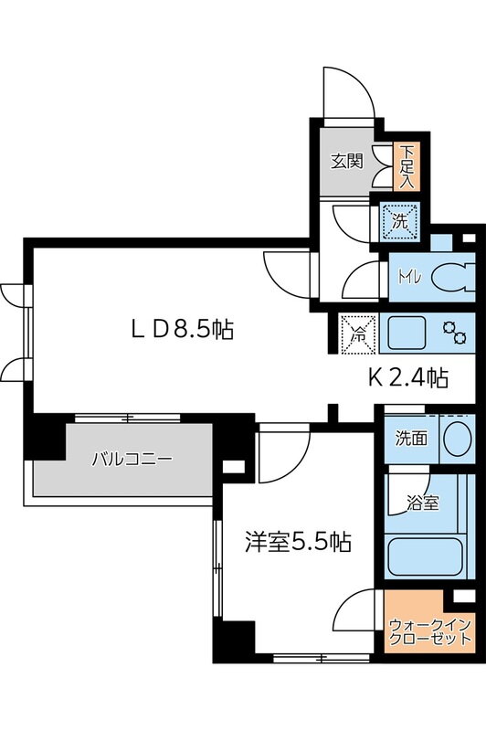 東京都新宿区若松町 若松河田駅 1LDK マンション 賃貸物件詳細