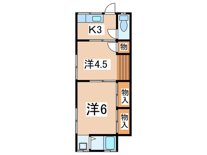 神奈川県横浜市金沢区谷津町 金沢文庫駅 2K アパート 賃貸物件詳細