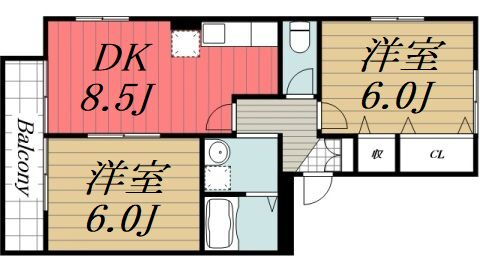 千葉県千葉市緑区おゆみ野中央７ 鎌取駅 2DK アパート 賃貸物件詳細