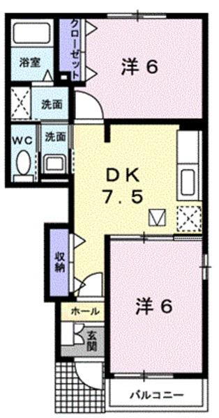 岡山県倉敷市玉島乙島 新倉敷駅 2DK アパート 賃貸物件詳細