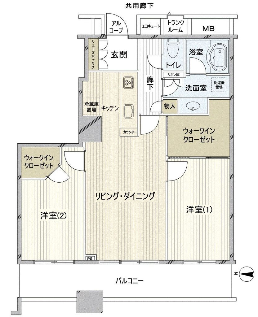 ＣＨＩＢＡ　ＣＥＮＴＲＡＬ　ＴＯＷＥＲ 20階 2LDK 賃貸物件詳細