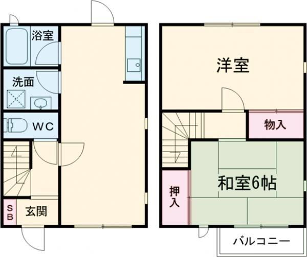 兵庫県加古川市別府町新野辺北町７ 浜の宮駅 2LDK アパート 賃貸物件詳細