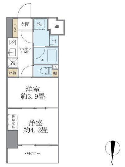 フェリーチェ錦糸町 8階 2K 賃貸物件詳細