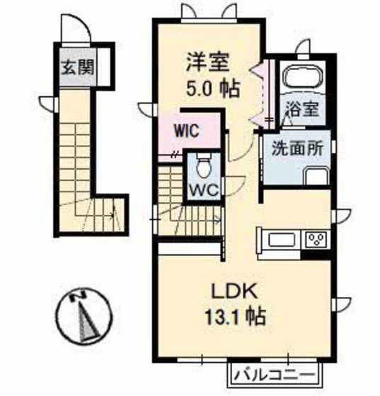 岡山県岡山市中区藤原西町２ 高島駅 1LDK アパート 賃貸物件詳細