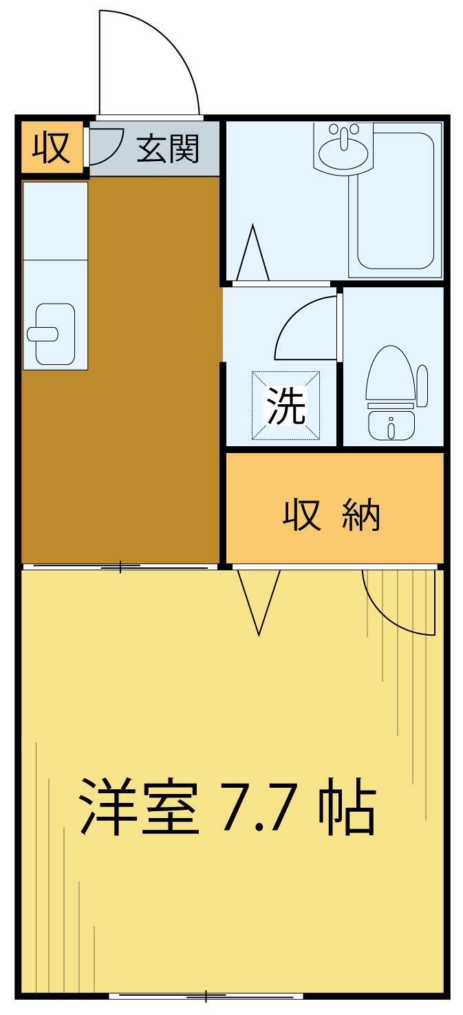 宮城県仙台市青葉区木町通２ 北四番丁駅 1K アパート 賃貸物件詳細