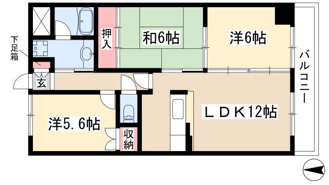 籐苑北山 2階 3LDK 賃貸物件詳細