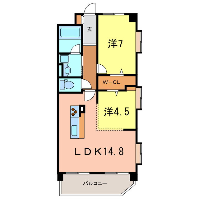 サンコート２１ 3階 1LDK 賃貸物件詳細