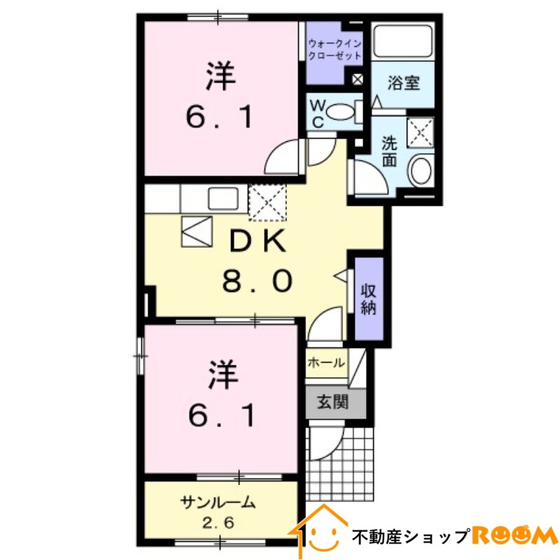 福岡県八女郡広川町大字新代 西牟田駅 2DK アパート 賃貸物件詳細