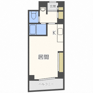 北海道札幌市北区北三十四条西５ 北３４条駅 1K マンション 賃貸物件詳細