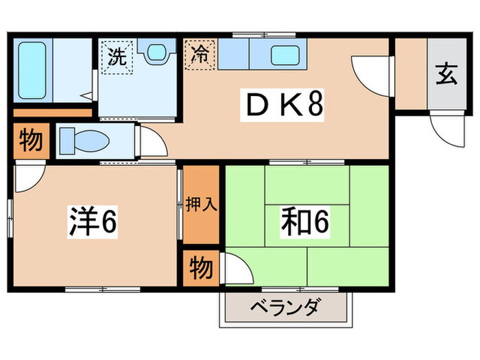 神奈川県座間市相模が丘１ 小田急相模原駅 2DK アパート 賃貸物件詳細