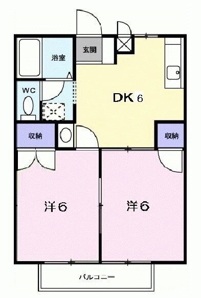 兵庫県西宮市平松町 さくら夙川駅 2DK アパート 賃貸物件詳細