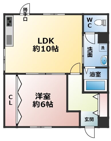 福岡県大牟田市大字久福木 銀水駅 1LDK アパート 賃貸物件詳細