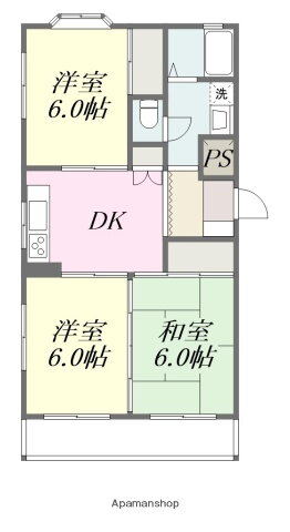 ひかりハイツ 2階 3DK 賃貸物件詳細