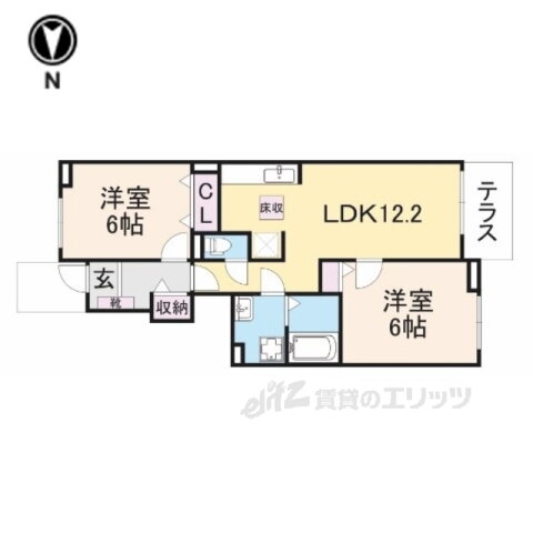 ヴィルメゾンＢ 1階 2LDK 賃貸物件詳細