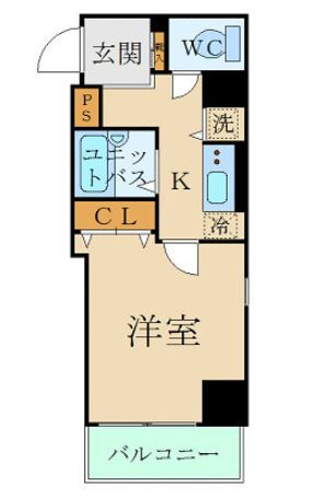 スカイコート芝壱番館 5階 1K 賃貸物件詳細