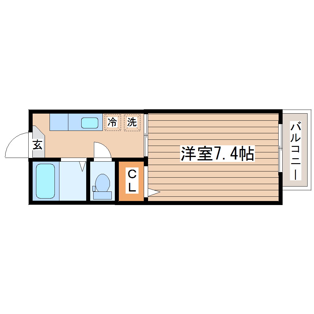 宮城県仙台市青葉区北山２ 北山駅 1K アパート 賃貸物件詳細