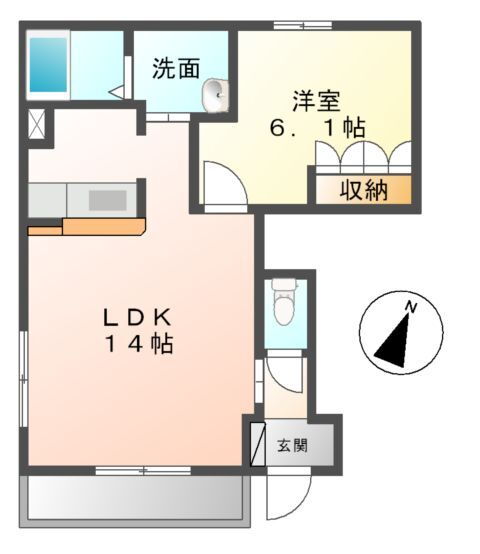 茨城県つくば市学園南３ 研究学園駅 1LDK アパート 賃貸物件詳細