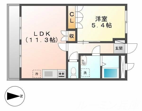 フェイバリット 2階 1LDK 賃貸物件詳細