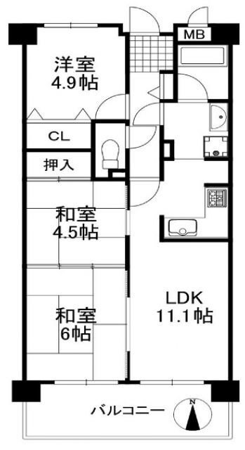 奈良県橿原市久米町 橿原神宮前駅 3LDK マンション 賃貸物件詳細